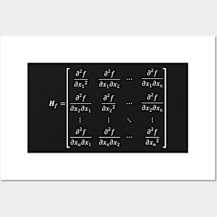 Hessian Matrix, important tool of differential calculus Posters and Art